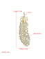 Fashion Silver Color Alloy Leaf Hairpin With Rhinestones