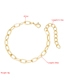 Fashion Silver Color Chain U-shaped Alloy Hollow Bracelet
