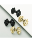Fashion Bronze Butterfly Combined With Gold Earrings