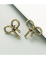Fashion Bronze Bow-knot Bronze Alloy Earrings