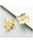 Fashion Gold Color Flower Alloy Plating Earrings