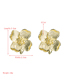 Fashion Gold Color Flower Alloy Plating Earrings
