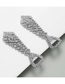 Fashion White K Claw Chain Series Tie Alloy Diamond Earrings