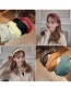 Fashion Brown Pu Leather Cross Solid Color Curling Headband