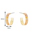 Fashion Color Diamond Drop Oil Geometric Alloy Earrings