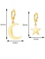Fashion Gold Color Xingyue Alloy Asymmetrical Earrings