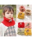 Fashion Red 2 Years Old -12 Years Old Woolen Knitted Bear Apple Childrens Neck Scarf