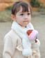 Fashion [pink] 6 Months To 8 Years Old Strawberry Plush Padded Childrens Bib Scarf