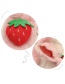 Fashion Strawberry [pink] 6 Months-12 Years Old Fruit Strawberry Plush Padded Childrens Scarf