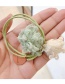 Fashion Beige Ball-hair Rope Ball Plush Contrast Color Alloy Hair Rope