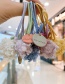 Fashion Yellow Ball-hair Rope Ball Plush Contrast Color Alloy Hair Rope