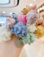 Fashion Pink Ball-hair Rope Ball Plush Contrast Color Alloy Hair Rope