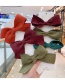 Fashion B Bow Hairpin [blue] Small Bowknot Fabric Alloy Childrens Hairpin