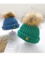 Fashion Green 0-4 Years Old Knitted Woolen Yellow Man Embroidery Childrens Hat