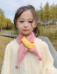 Fashion [korean Pink] 6 Months-10 Years Old Little Chicken Doll Thickened Childrens Scarf