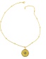 Fashion Six-pointed Star Round Medal Gold Coin Butterfly Elephant Pendant Necklace