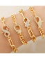 Fashion Wing Geometry Bracelet With Zircon Thick Chain