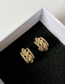 Fashion Gold Color Twisted Alloy Geometric Earrings