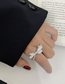Fashion Silver Color Adjustable Ring With Bow Opening