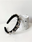 Fashion Black Diamond-studded Velvet Geometric Alloy Headband