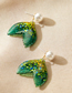Fashion Fish Tail Fishtail Short Pearl Earrings