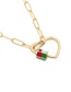 Fashion Love Lock Copper Love Heart Dripping Hollow Necklace