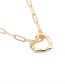 Fashion Love Copper Micro-inlaid Zircon Heart Hollow Necklace