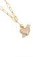Fashion Pierce Your Heart Micro-inlaid Zircon One Arrow Through The Heart Necklace