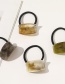 Fashion Convex Amber Resin-like Geometric Concave And Convex Hair Rope
