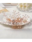 Fashion Color Mixing Diamond And Pearl Beaded Alloy Flower Comb