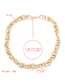Fashion Gold Color Thick Chain Hollow Alloy Necklace