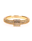 Fashion Gold Color Diamond And Gold-plated Copper Open Ring