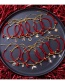 Fashion Love Woven Fawn Snowflake Fishtail Pullable Spongebob Red String Bracelet
