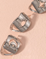 Fashion Silver Hollow Geometric Alloy Ring Set