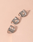 Fashion Silver Hollow Geometric Alloy Ring Set