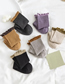 Fashion Khaki Contrasting Color Socks With Wood Ears In The Tube Pile Pile Socks