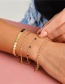 Fashion Golden Handmade Chain Round Stitching Multilayer Bracelet
