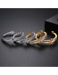 Fashion Platinum Copper Inlaid Zircon Flower Geometric Earrings