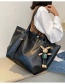 Fashion Brown Bag Solid Color Stitching Soft Leather Shoulder Bag