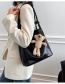 Fashion Khaki Ribbon Bear Twisted Rope Shoulder Strap Doll Single Shoulder Messenger Bag