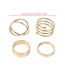 Fashion Golden 4-piece Alloy Geometric Ring