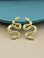 Fashion Golden Alloy Dragon Earrings