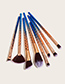 Fashion Royal Blue 8 Pcs-water Ripple Makeup Brush