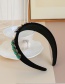 Fashion Green Fabric Alloy Diamond-studded Water Drop Headband