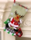 Fashion Sequined Medium Socks (deer Style Christmas Old Man Snowman Bear Christmas Stocking