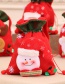 Fashion Snowman Christmas Childrens Three-dimensional Printing Portable Storage Pocket