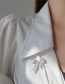 Fashion Silver Diamond Bow Brooch