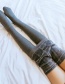 Fashion 350 Feet Black Thread And Velvet Thick Cotton Vertical Stripe Leggings