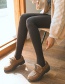 Fashion 350 With Feet Black Thread And Velvet Thick Cotton Vertical Stripe Leggings