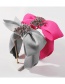 Fashion Light Grey Fabric Alloy Diamond-studded Bow Flower Headband